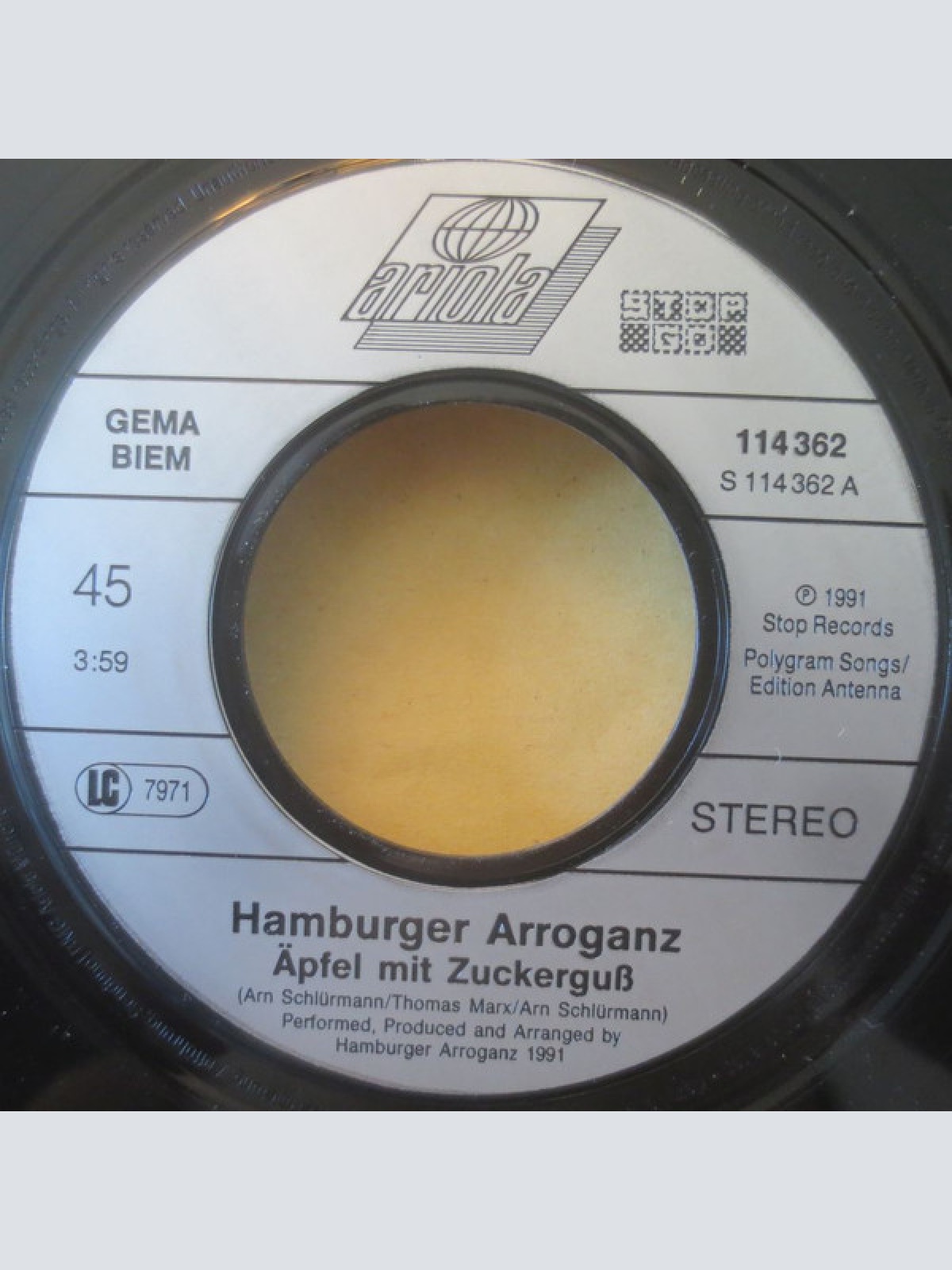 Vinyl / Hamburger Arroganz - Äpfel Mit Zuckerguss