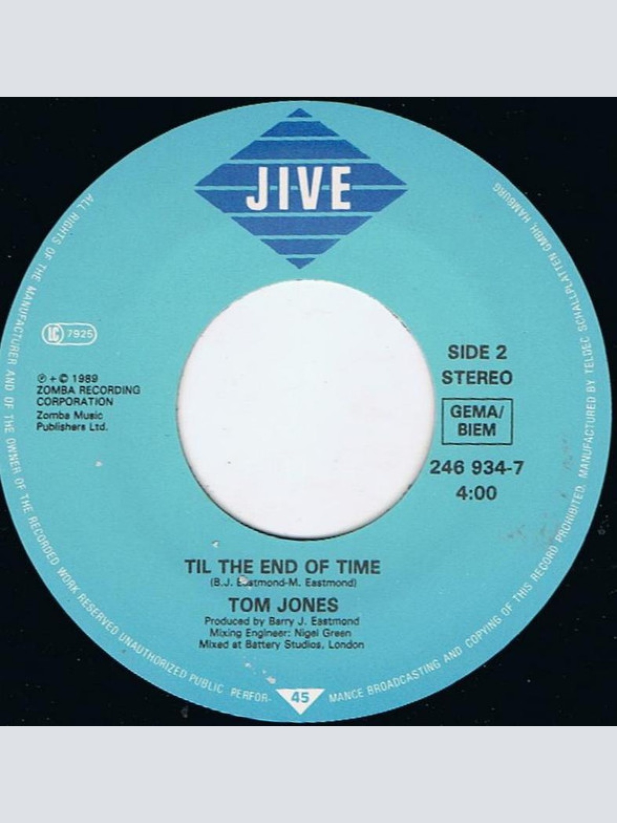 Vinyl / Tom Jones - Move Closer