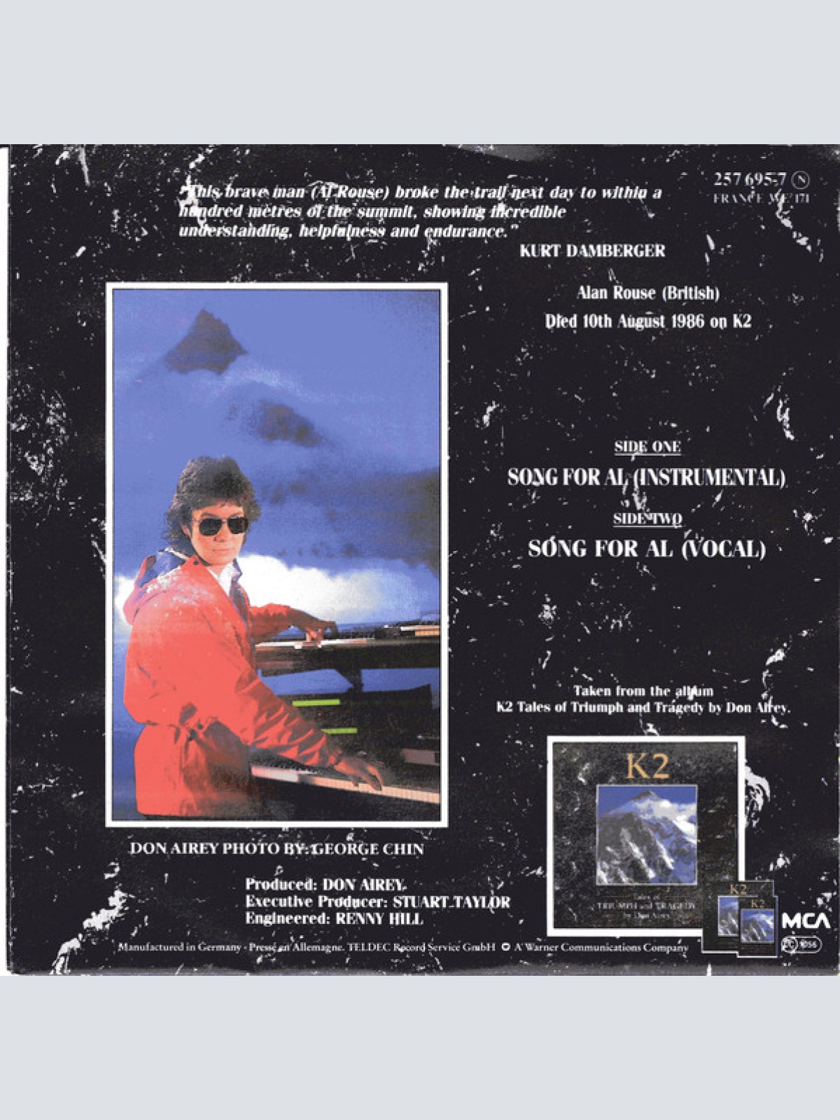 Vinyl / Don Airey - Song For Al