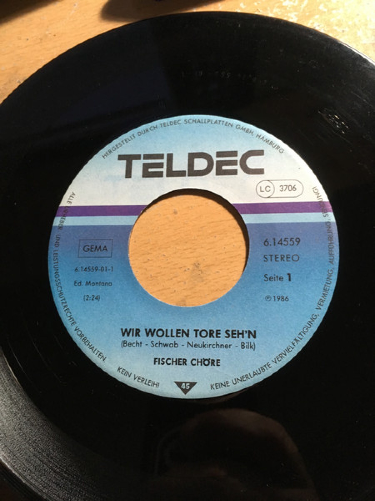 Vinyl / Fischer Chöre - Wir Wollen Tore Seh'n