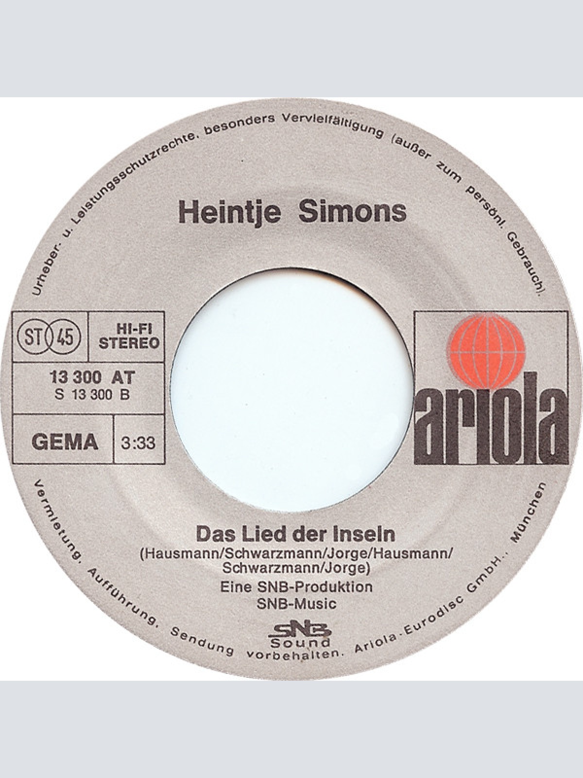 Vinyl / Heintje Simons* - Ihr Habt Nie Die Sterne Gezählt / Das Lied Der Inseln