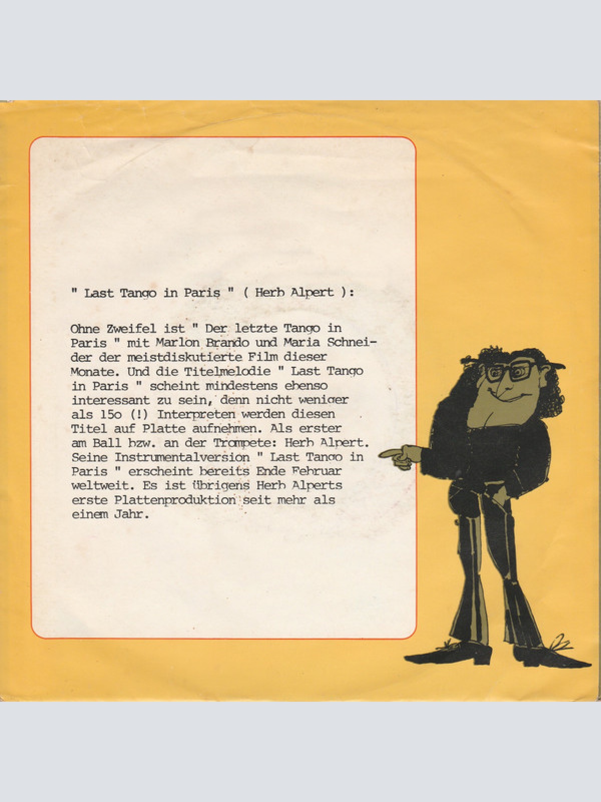 Vinyl / Herb Alpert & The Tijuana Brass - Last Tango In Paris