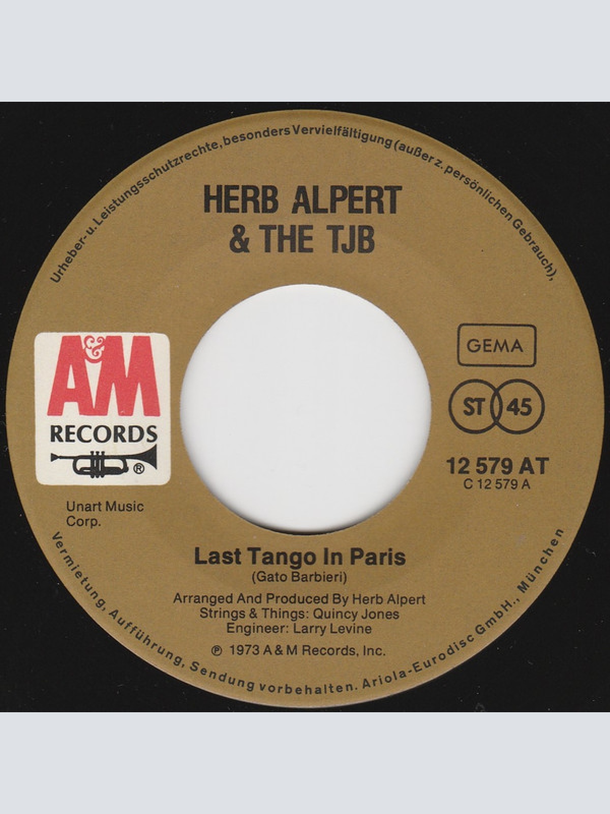 Vinyl / Herb Alpert & The Tijuana Brass - Last Tango In Paris