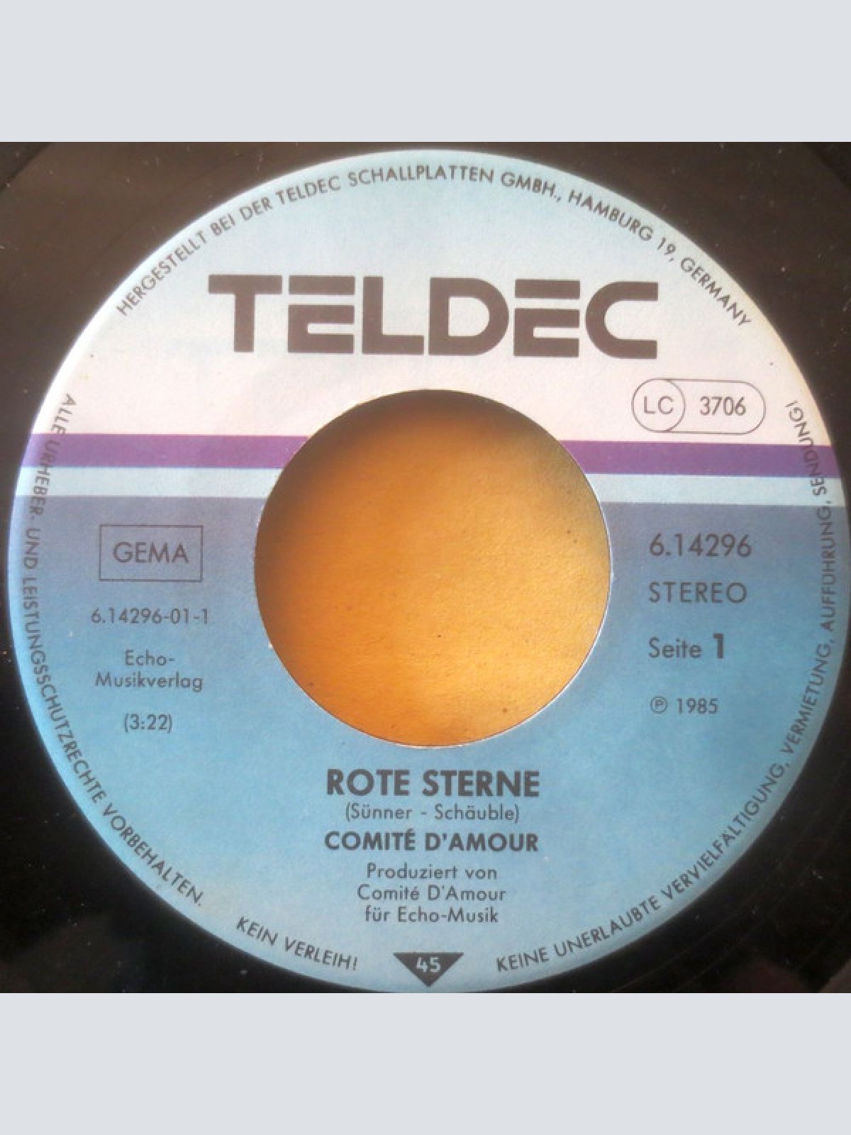 Vinyl / Comité D'Amour - Rote Sterne