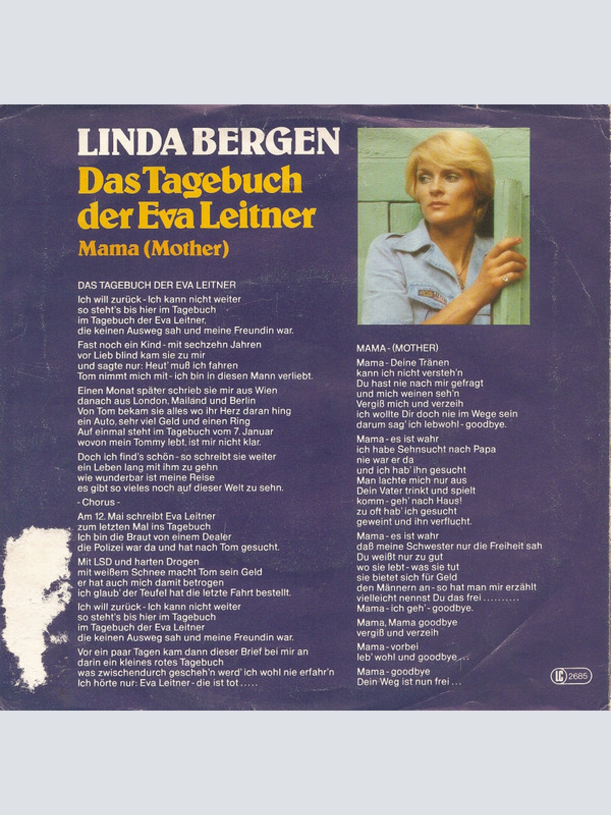 Vinyl / Linda Bergen - Das Tagebuch Der Eva Leitner