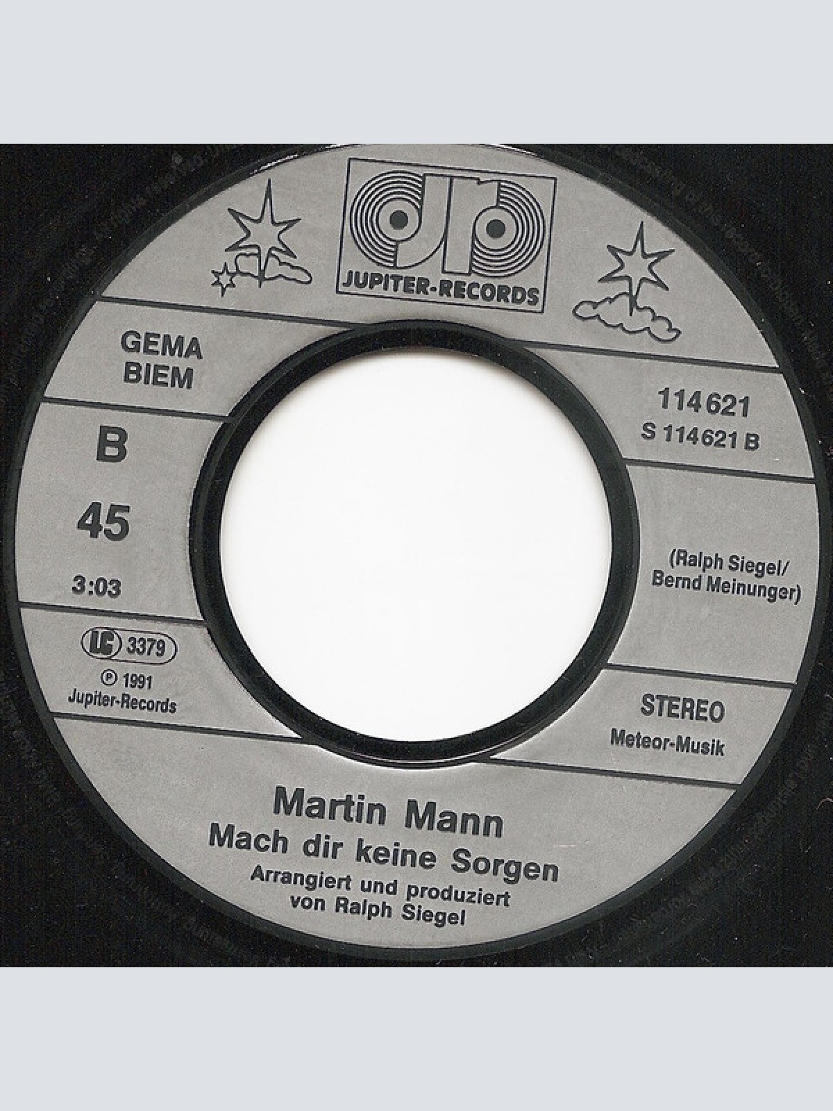 Vinyl / Martin Mann - Weil Ich Dich Nicht Liebe