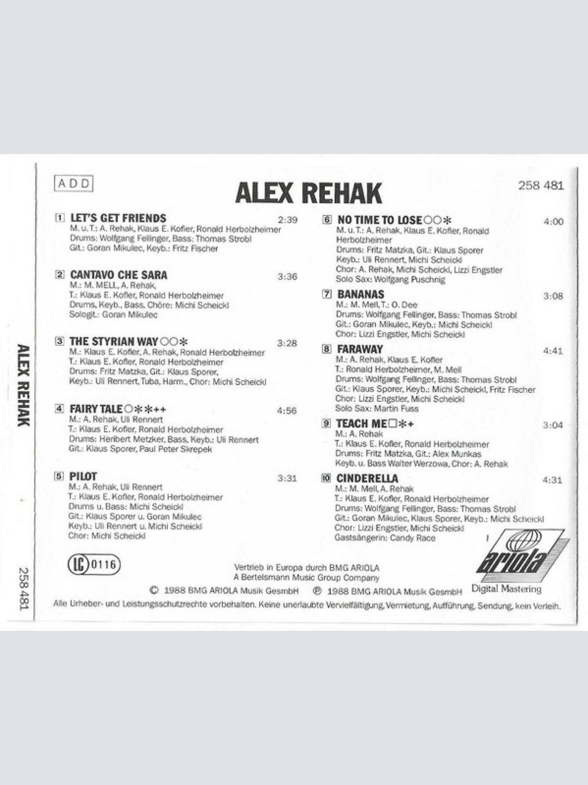 CD / Alex Rehak - Alex Rehak