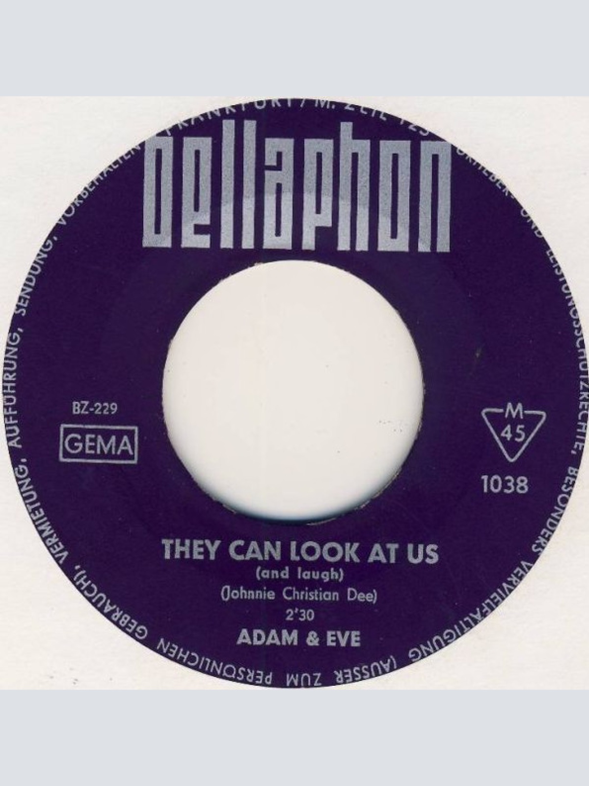 Vinyl / Adam & Eve (6) - They Can Look At Us (And Laugh)