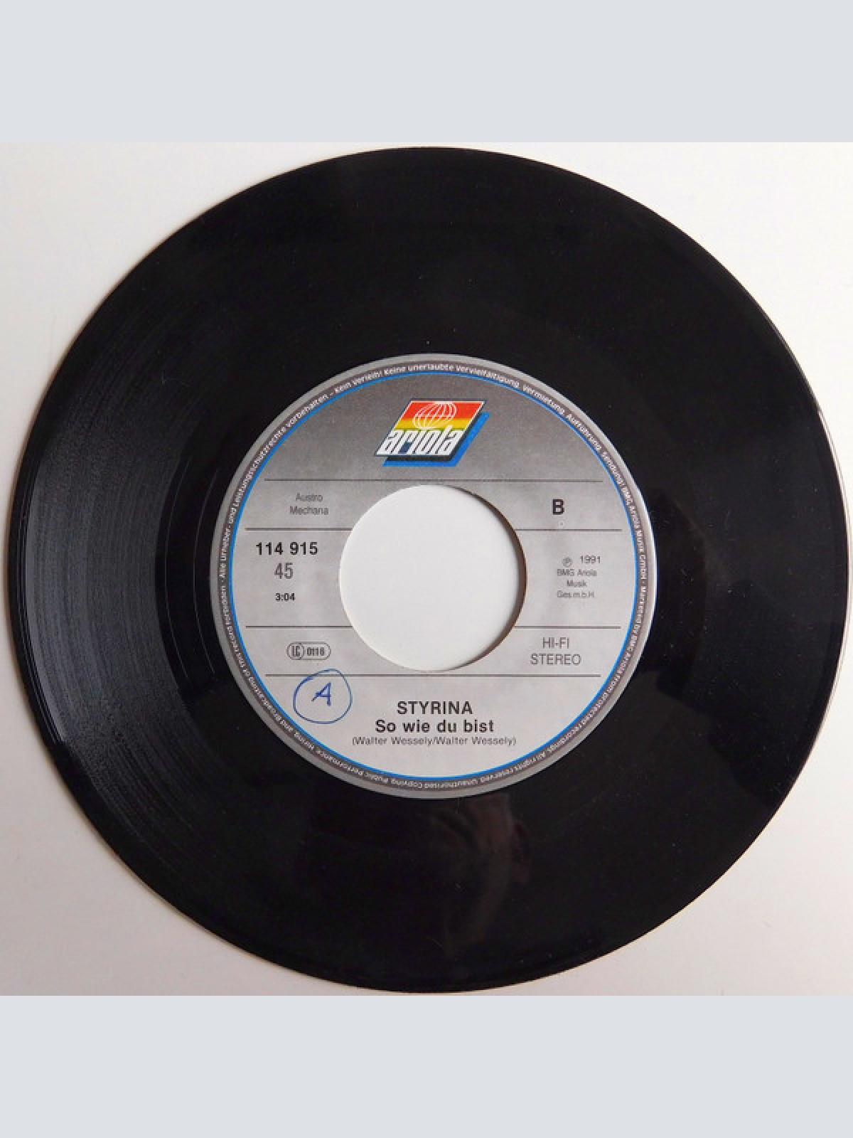 Vinyl / Styrina - Dann Bist Du Bei Mir / So Wie Du Bist