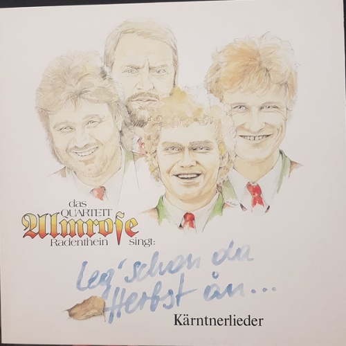 Vinyl / Quartett Almrose Radenthein - Leg' Schon Da Herbst An...