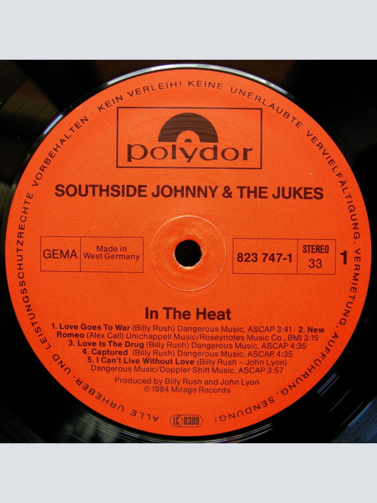 Vinyl / Southside Johnny & The Jukes* - In The Heat