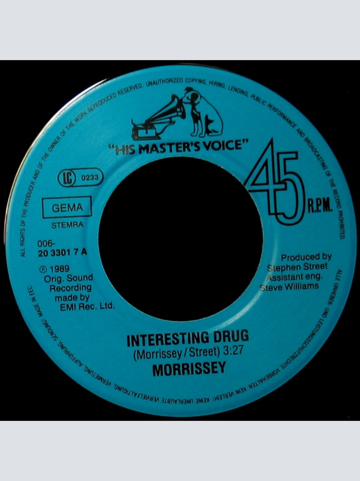 Vinyl / Morrissey - Interesting Drug
