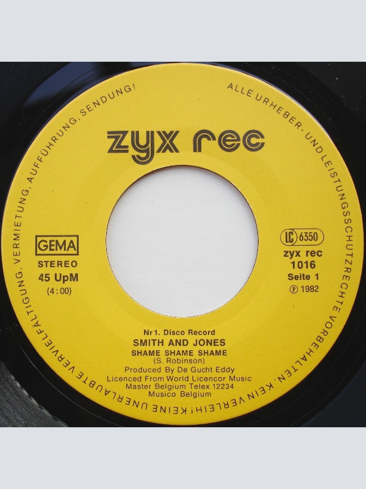 Vinyl / Smith And Jones - Shame Shame Shame