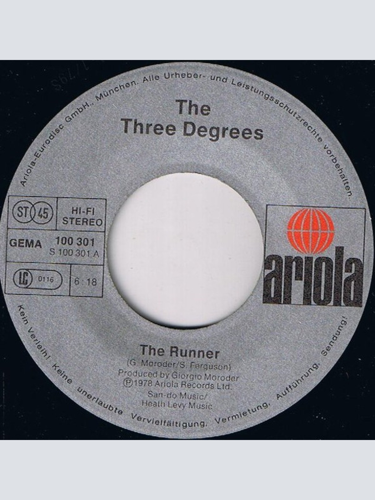 Vinyl / The Three Degrees - The Runner