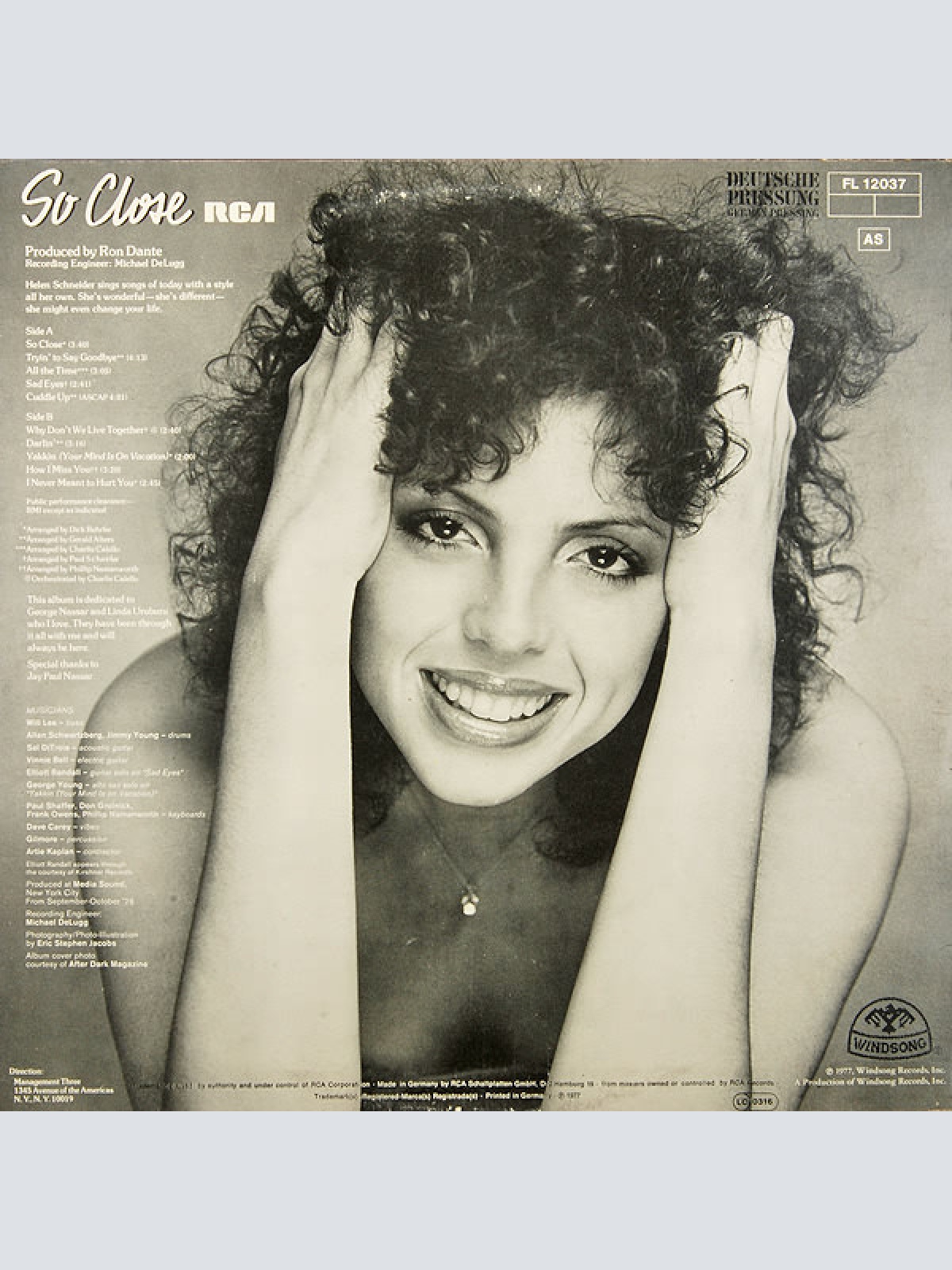 Vinyl / Helen Schneider - So Close