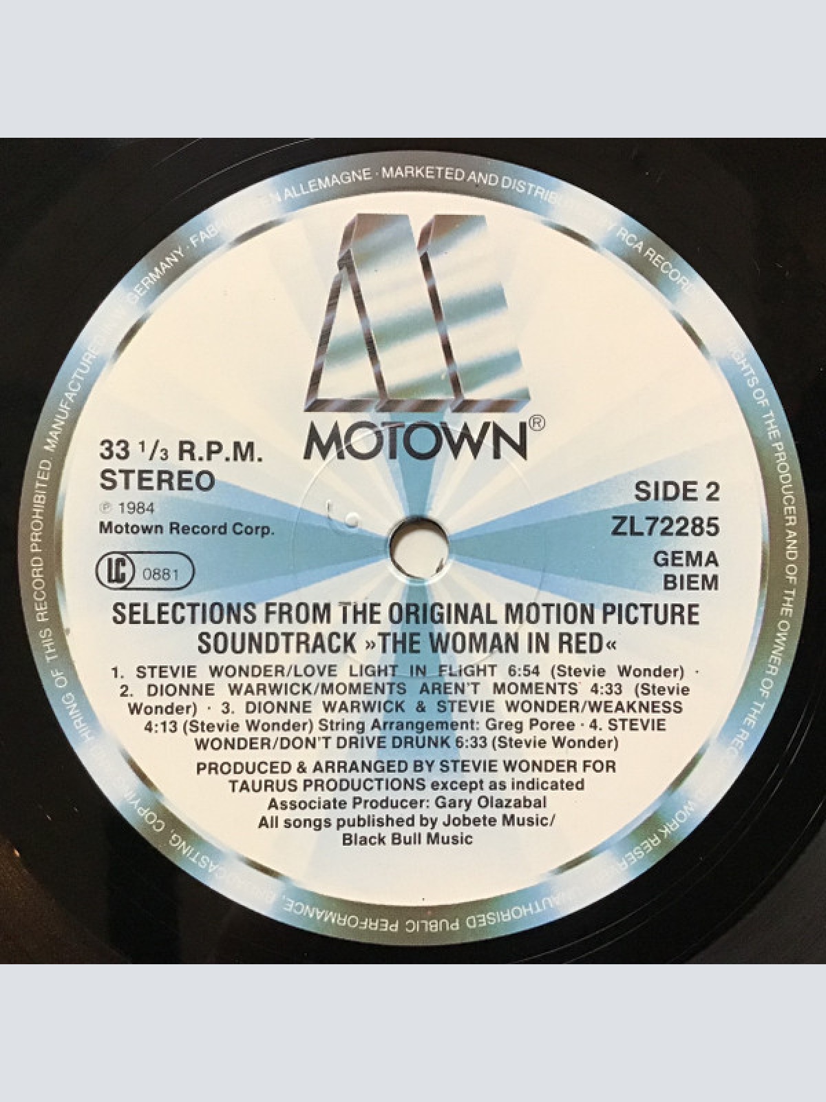 Vinyl / Stevie Wonder - The Woman In Red (Selections From The Original Motion Picture Soundtrack)