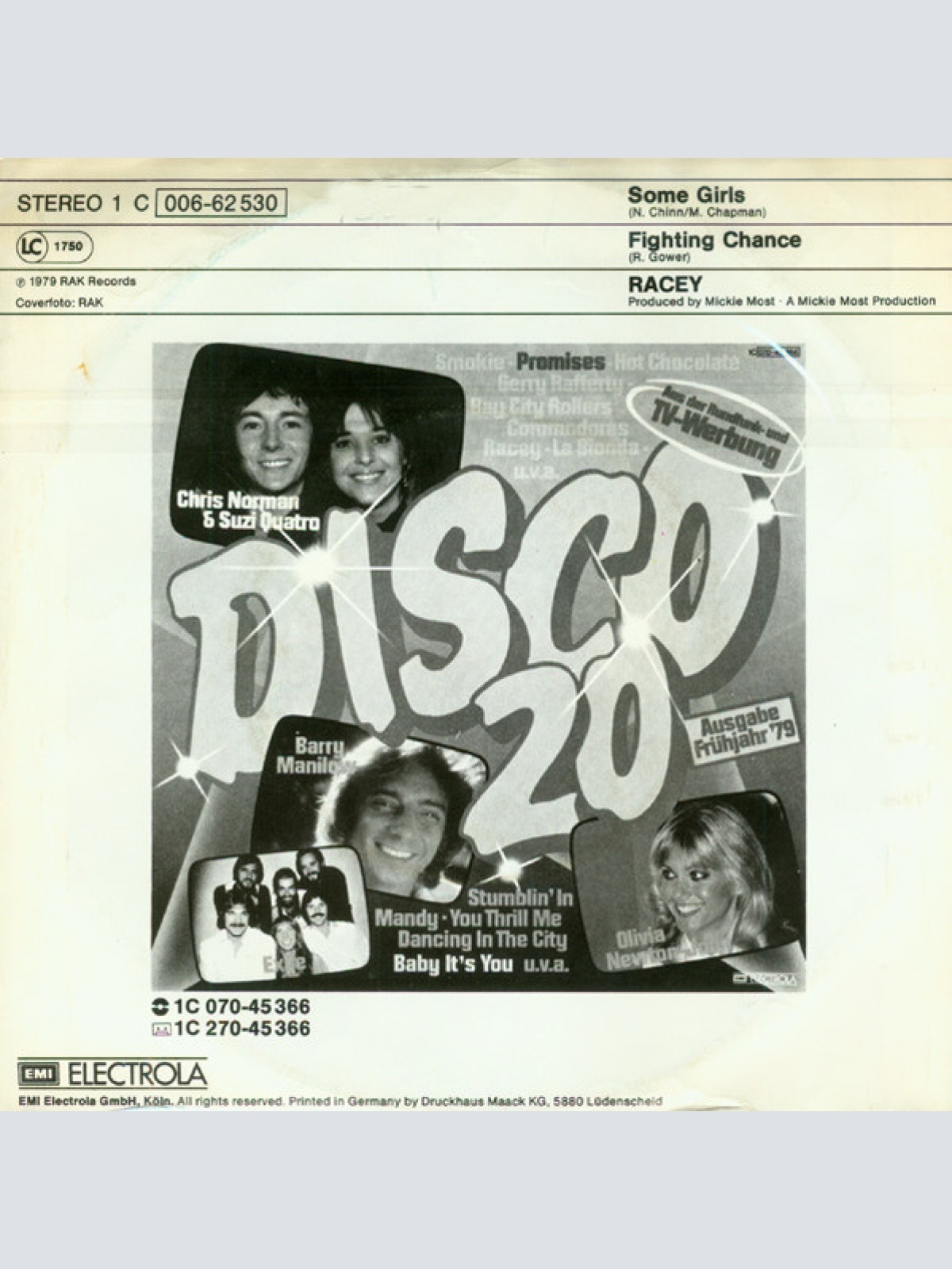 Vinyl / Racey - Some Girls