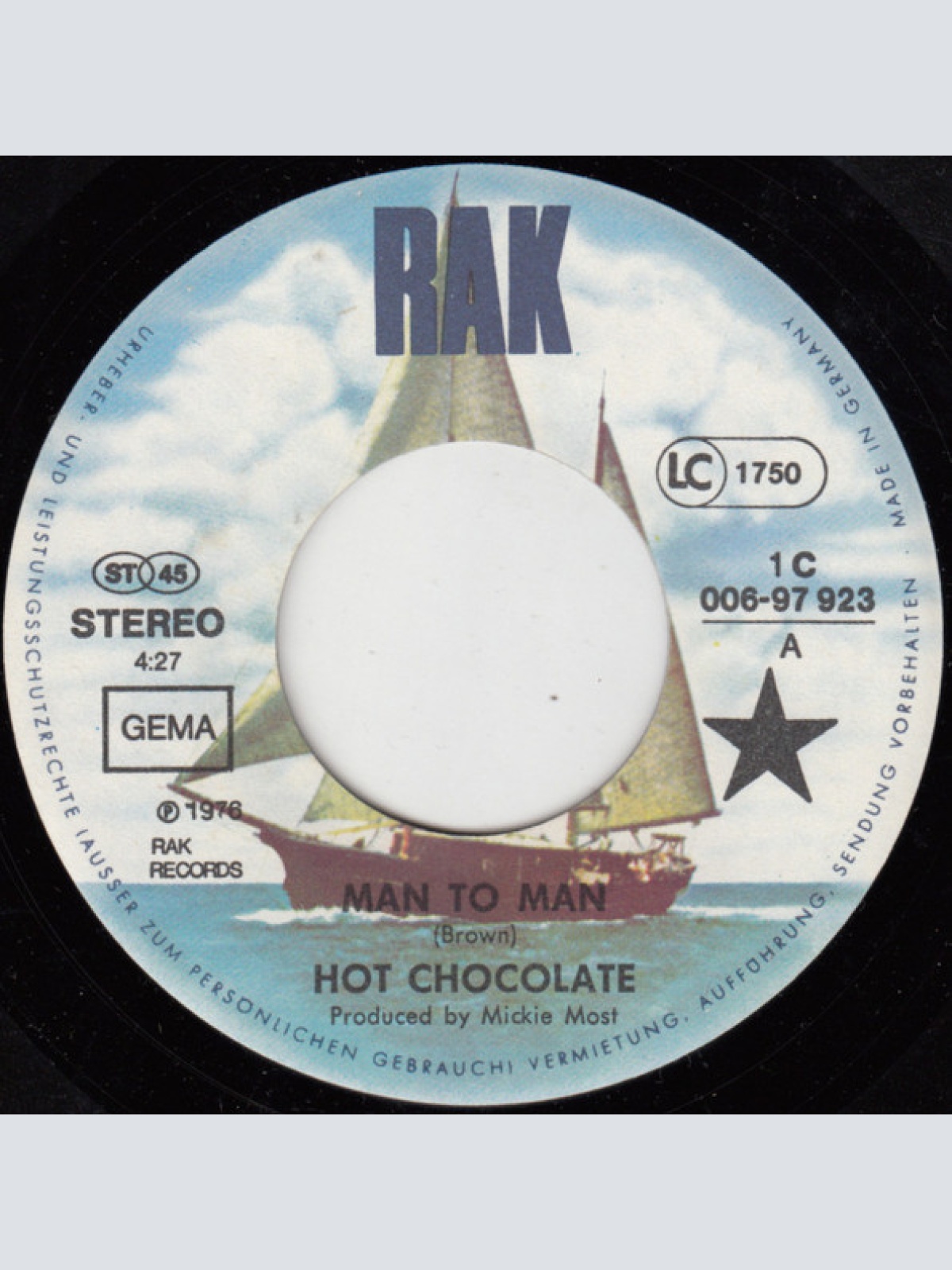 Vinyl / Hot Chocolate - Man To Man