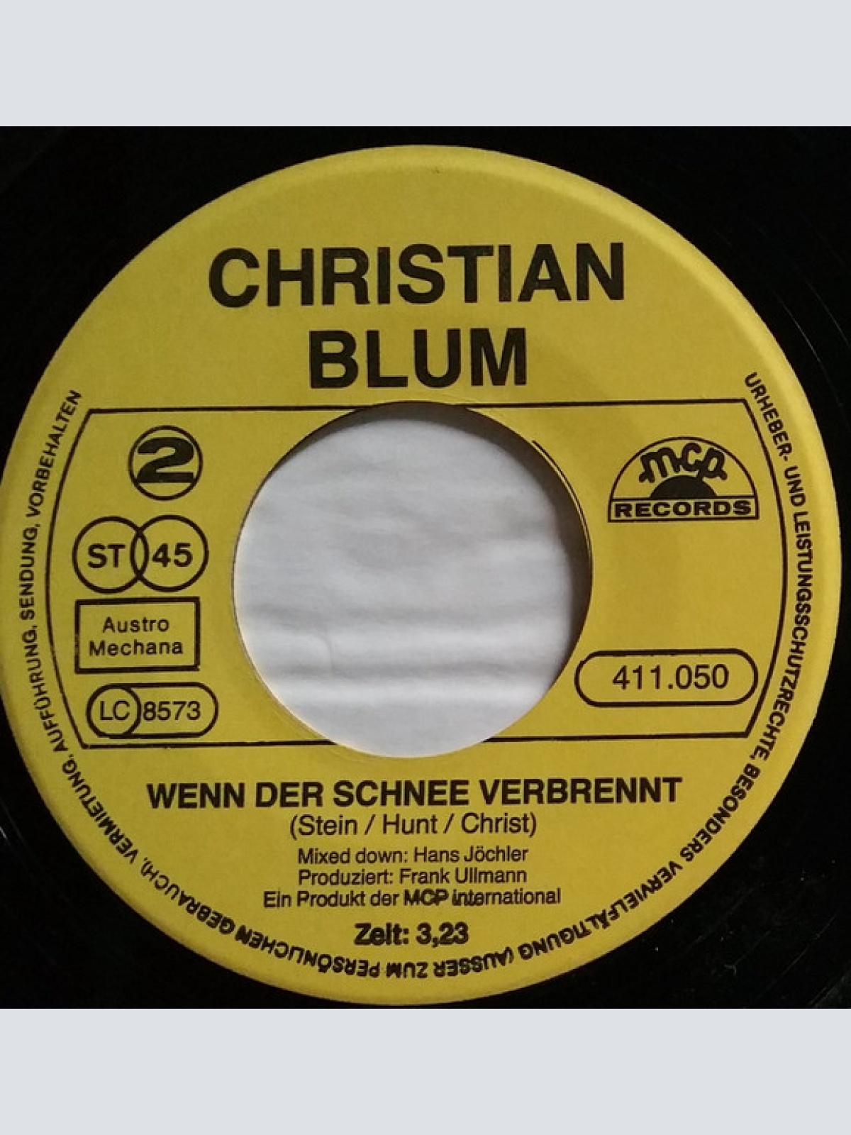 Vinyl / Christian Blum - Liebe Gehört Dazu - Wenn Der Schnee Verbrennt