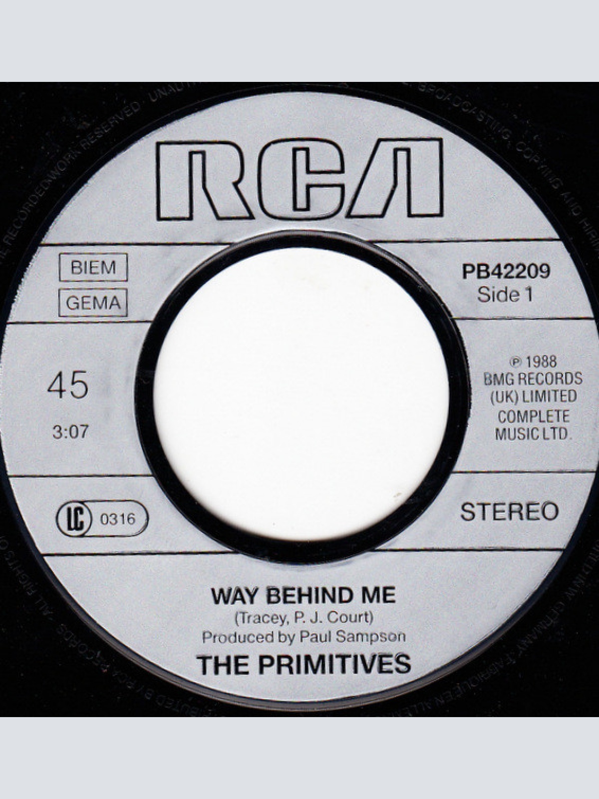 Vinyl / Primitives* - Way Behind Me
