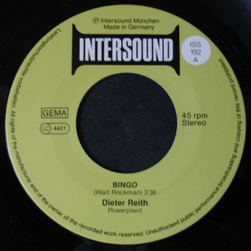 Vinyl / Dieter Reith - Bingo