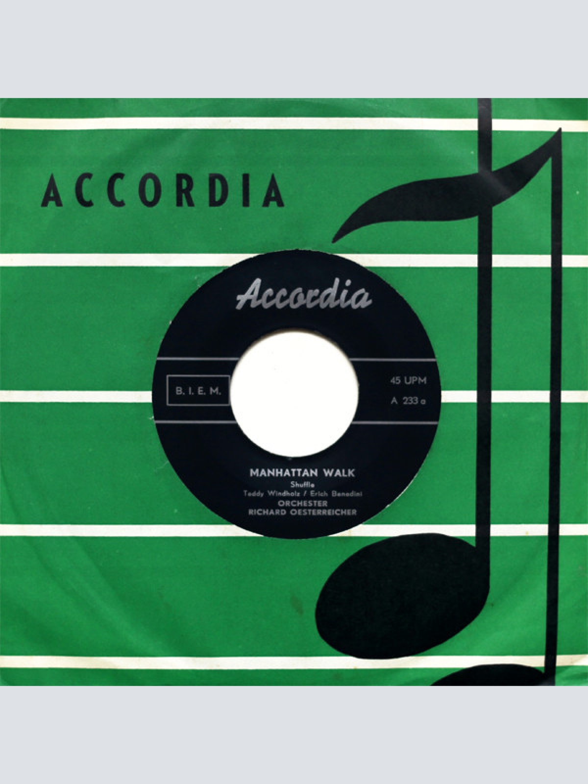 Vinyl / Orchester Richard Oesterreicher* - Manhattan Walk / Tschagatschak