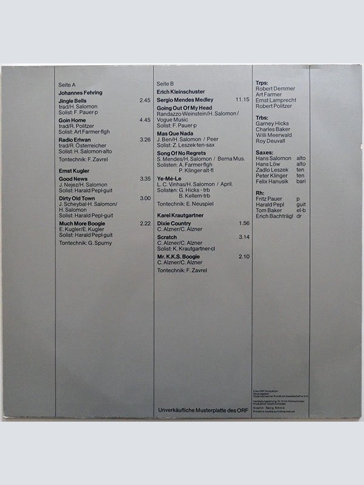 Vinyl / ORF Big Band - ORF Big Band