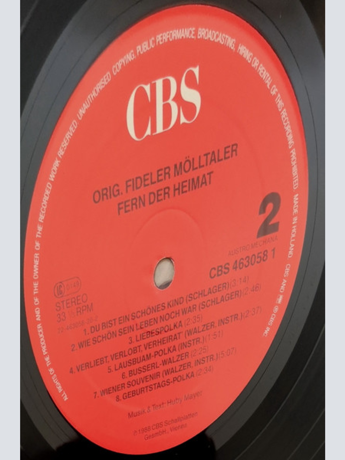 Vinyl / Orig. Fidele Mölltaler* - Fern Der Heimat