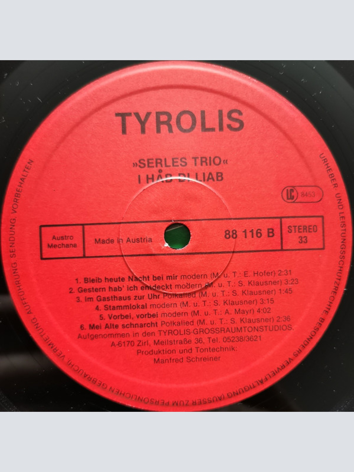 Vinyl / Serles Trio - I Håb Di Liab