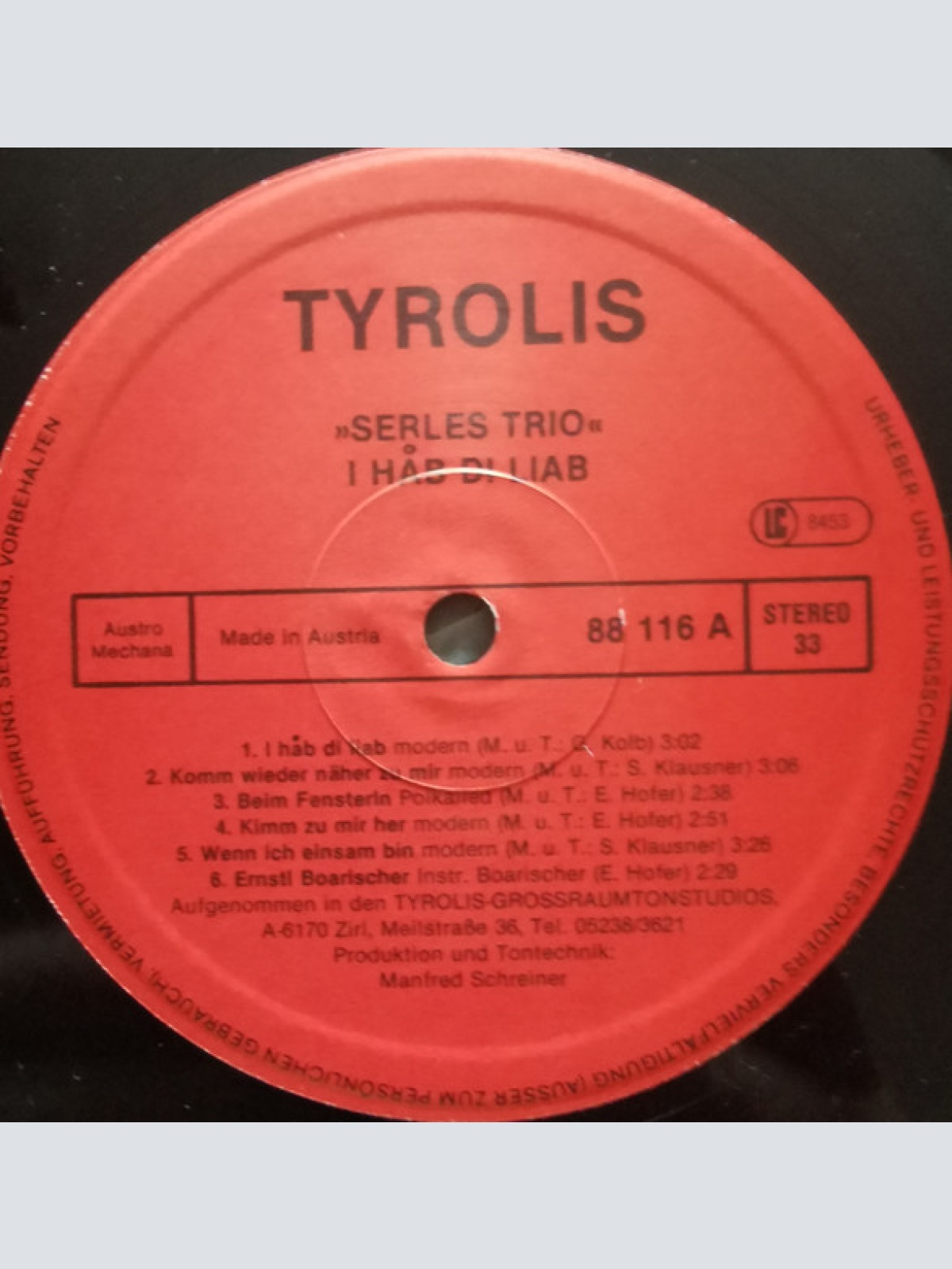 Vinyl / Serles Trio - I Håb Di Liab