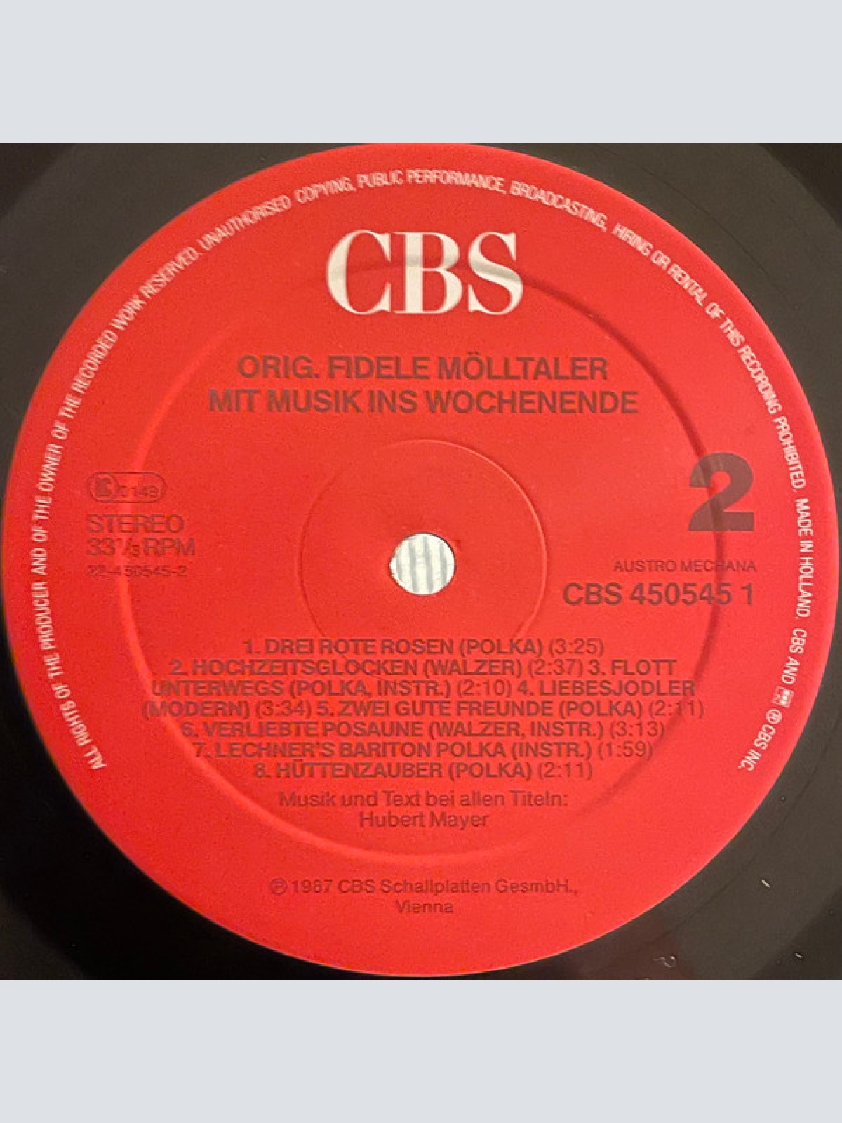 Vinyl / Orig. Fidele Mölltaler* - Mit Musik Ins Wochenende