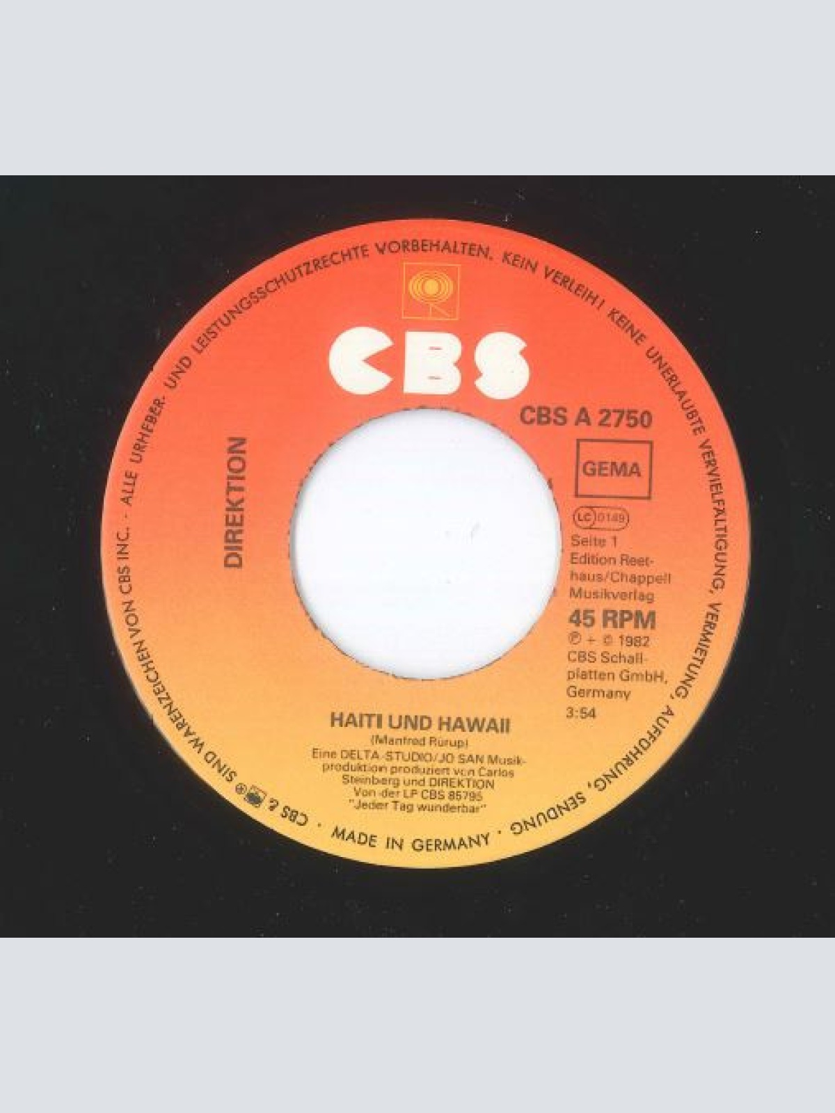 Vinyl / Direktion - Haiti Und Hawaii