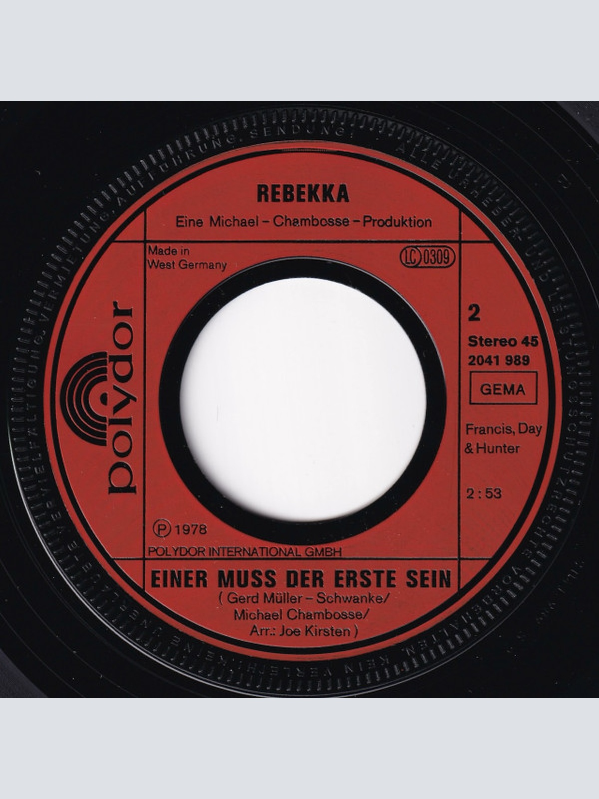 Vinyl / Rebekka (2) - Hinter Einem Lächeln