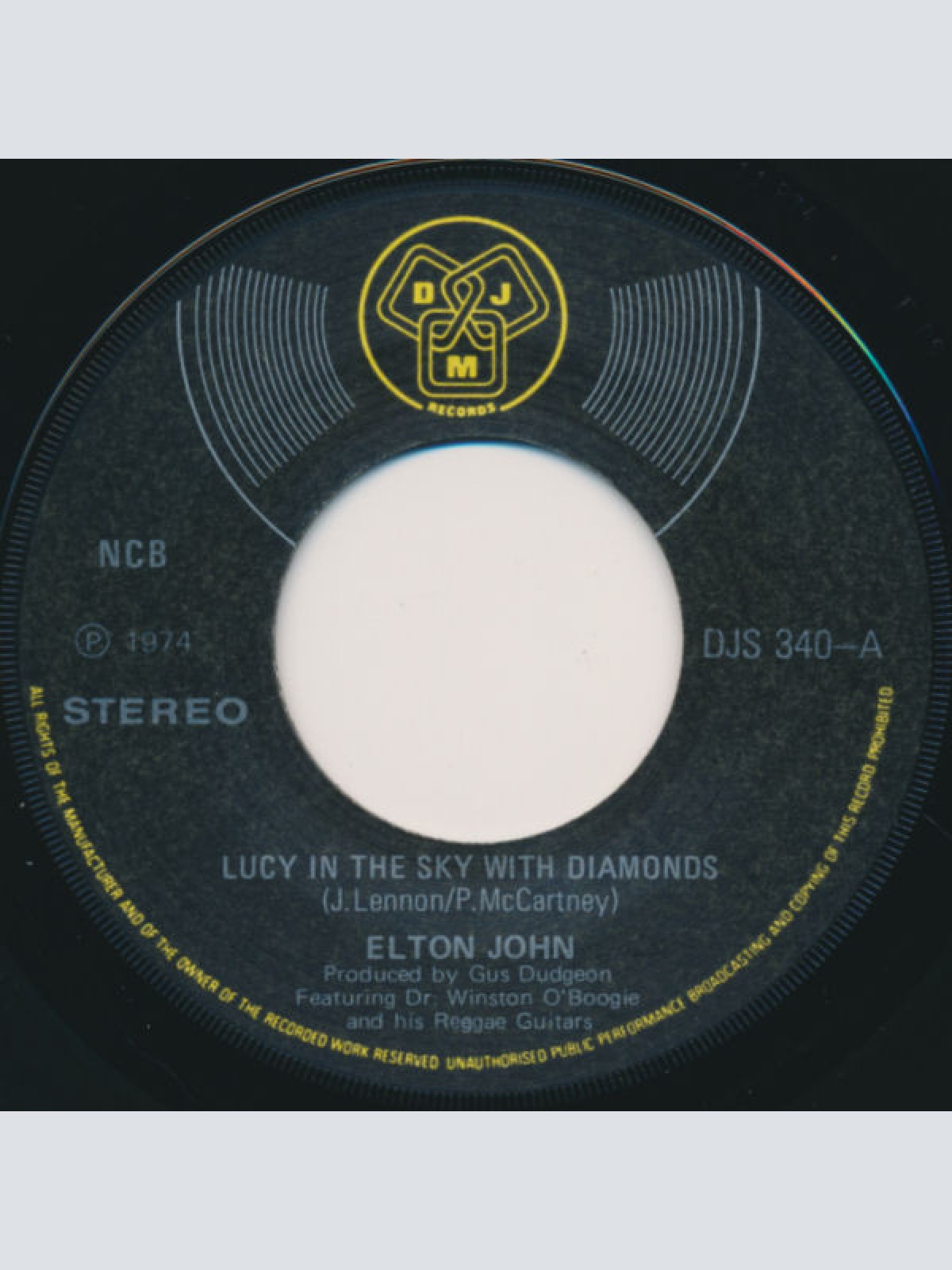 Vinyl / Elton John - Lucy In The Sky With Diamonds / One Day At A Time