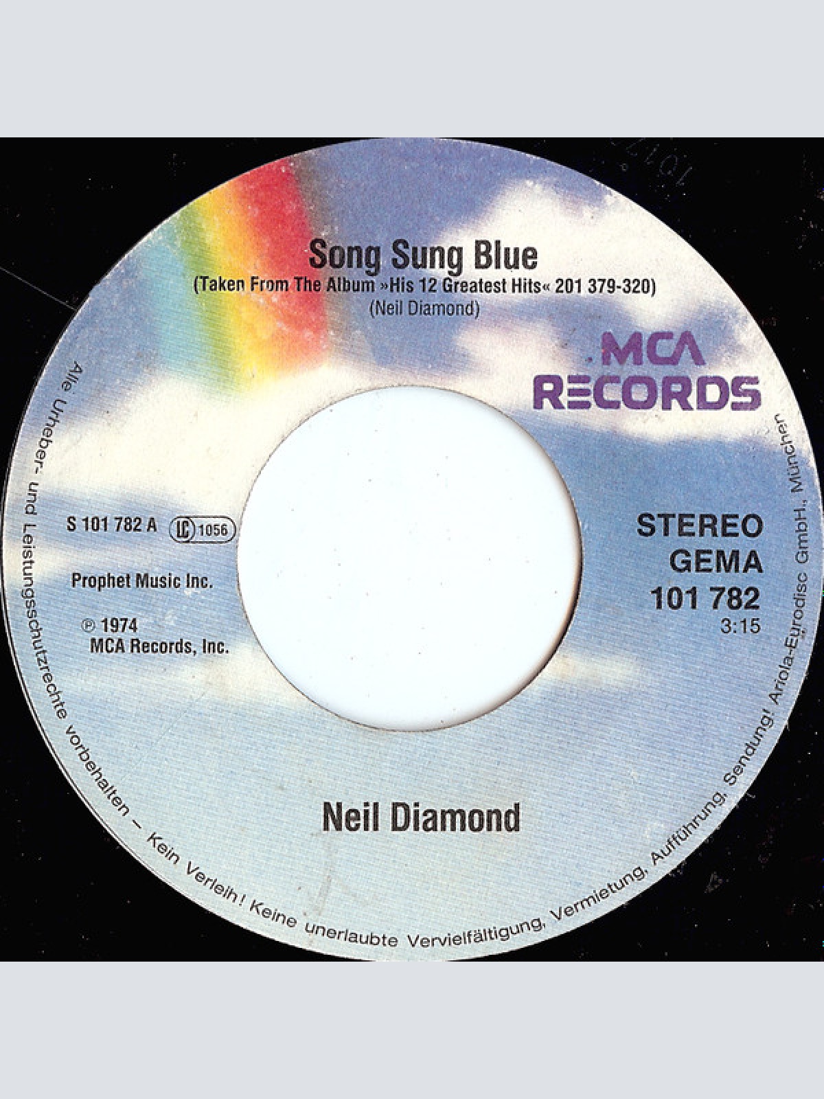 Vinyl / Neil Diamond - Song Sung Blue / I Am... I Said