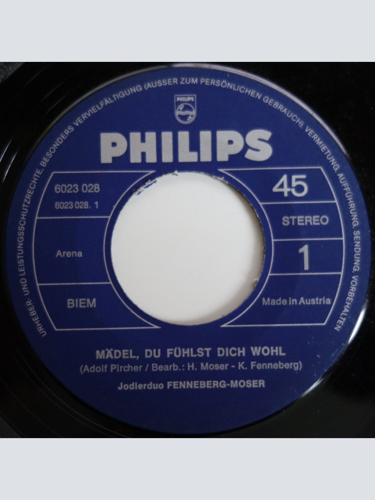 Vinyl / Jodlerduo Fenneberg-Moser* - Mädel, Du Fühlst Dich Wohl
