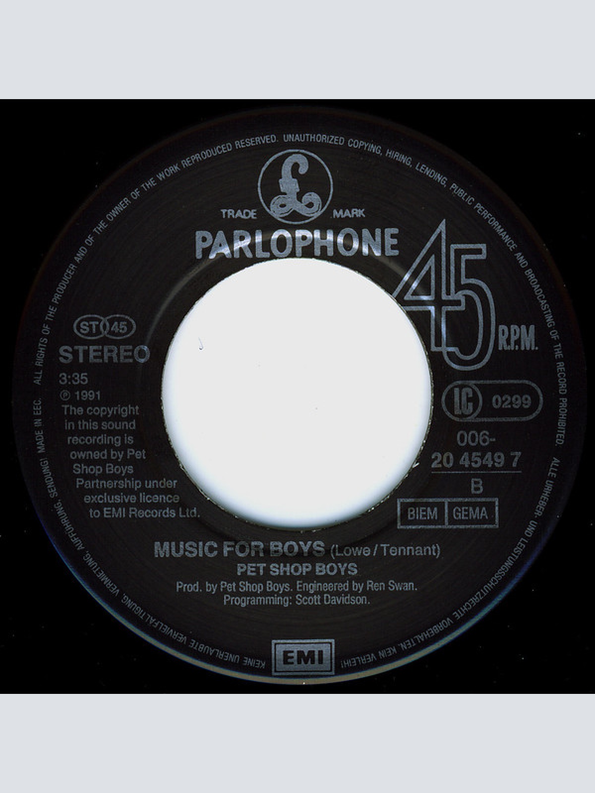 Vinyl / Pet Shop Boys - DJ Culture