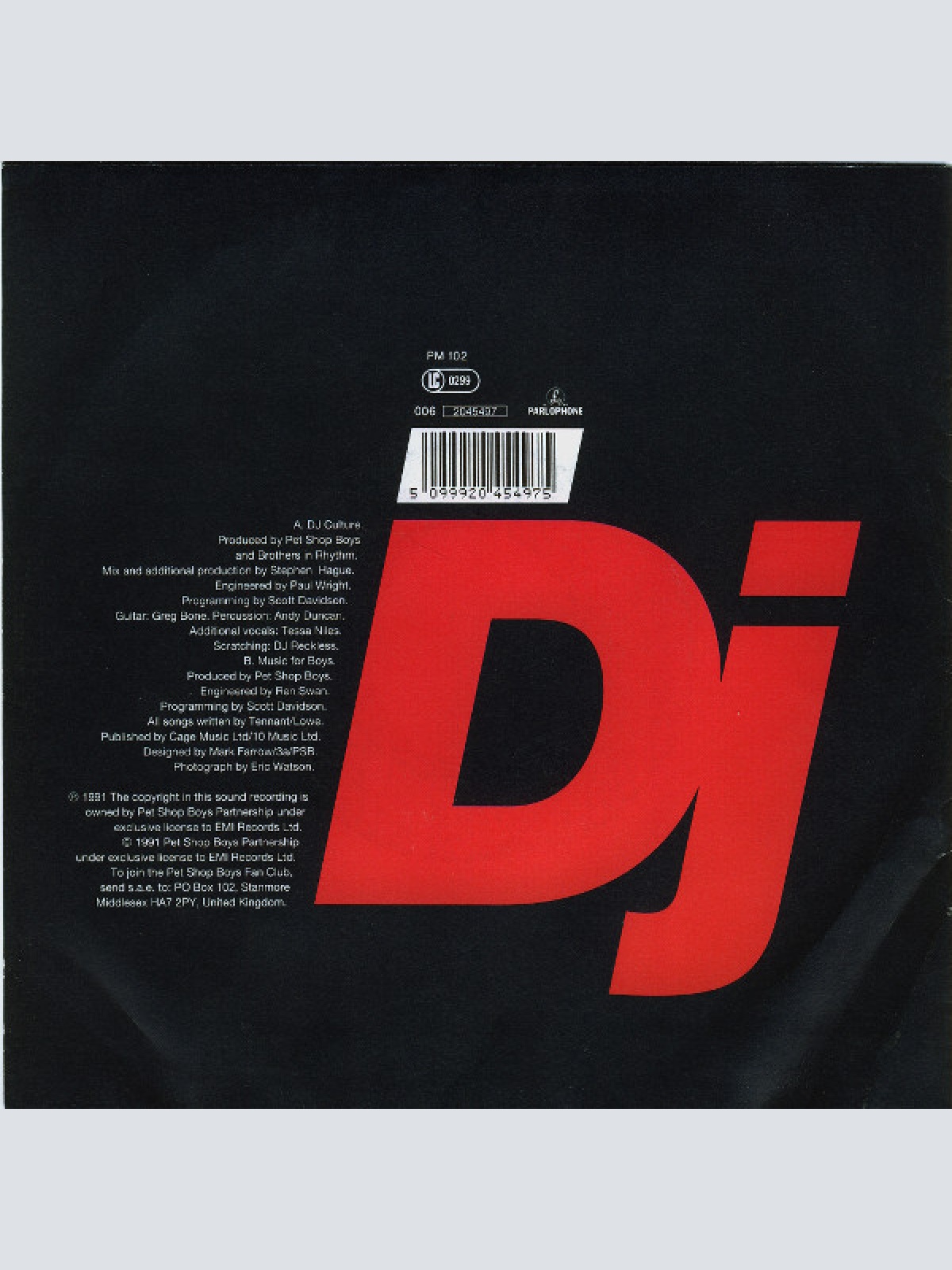 Vinyl / Pet Shop Boys - DJ Culture