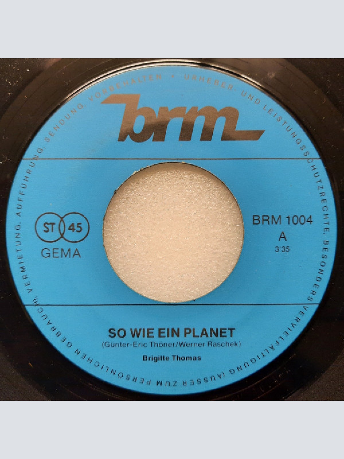 Vinyl / Brigitte Thomas - So Wie Ein Planet