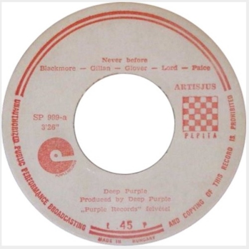 Vinyl / Deep Purple - Never Before / When A Blind Man Cries