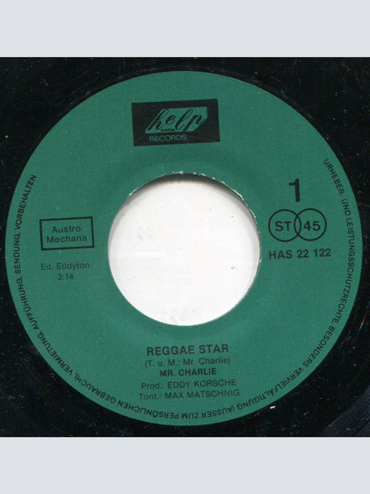 Vinyl / Mr. Charlie (6) - Reggae Star / Waiting For The Night