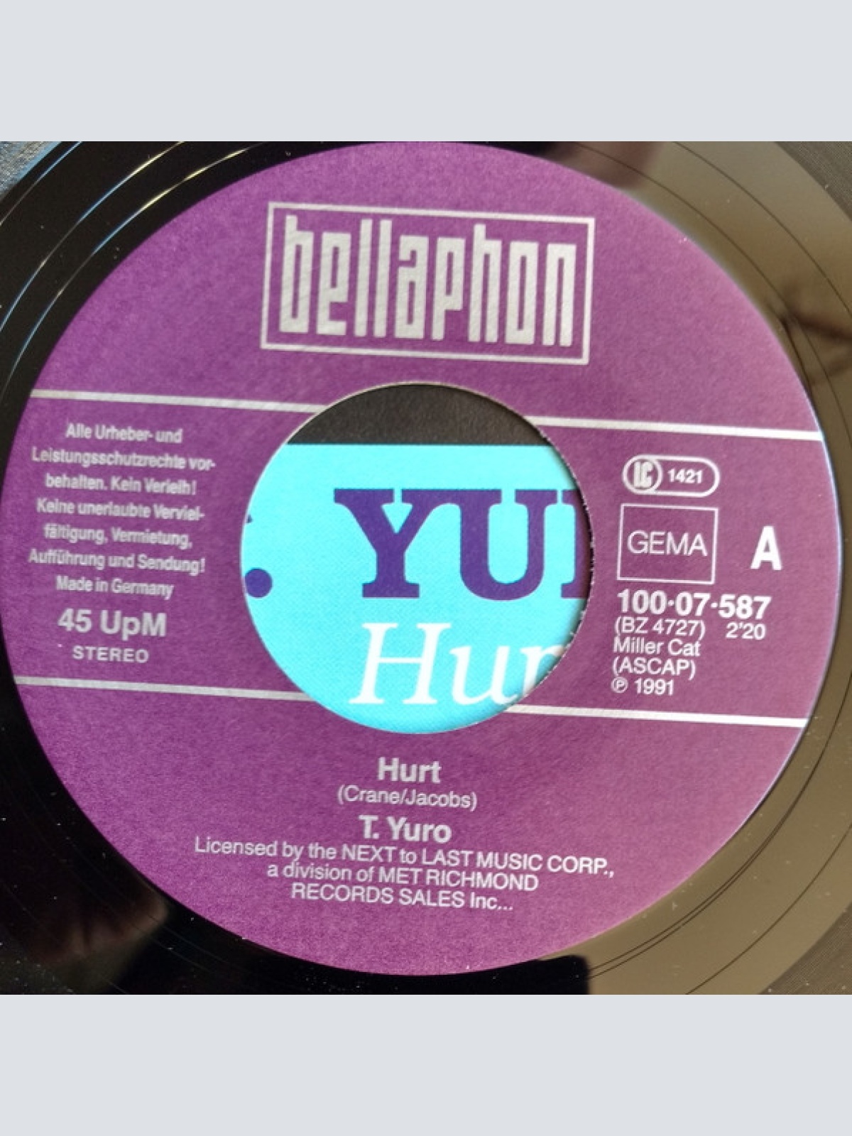 Vinyl / T. Yuro*, Austin Roberts - Hurt / Rocky