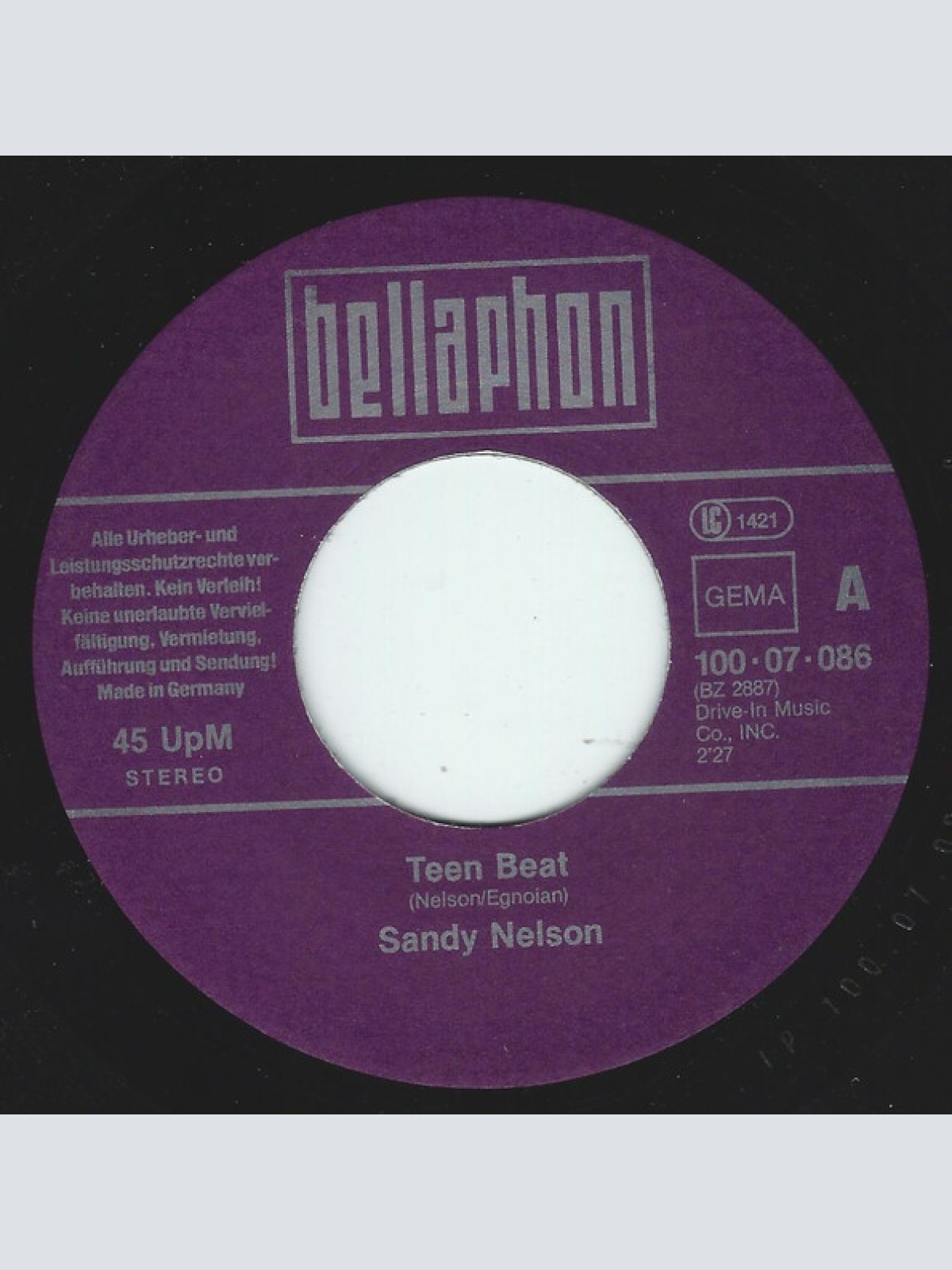 Vinyl / Sandy Nelson - Teen Beat / Let There Be Drums