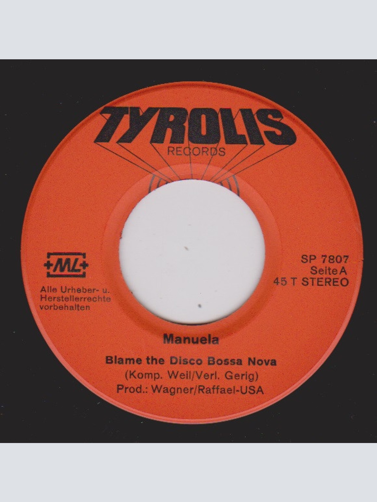 Vinyl / Manuela (5) - Blame The Disco Bossa Nova