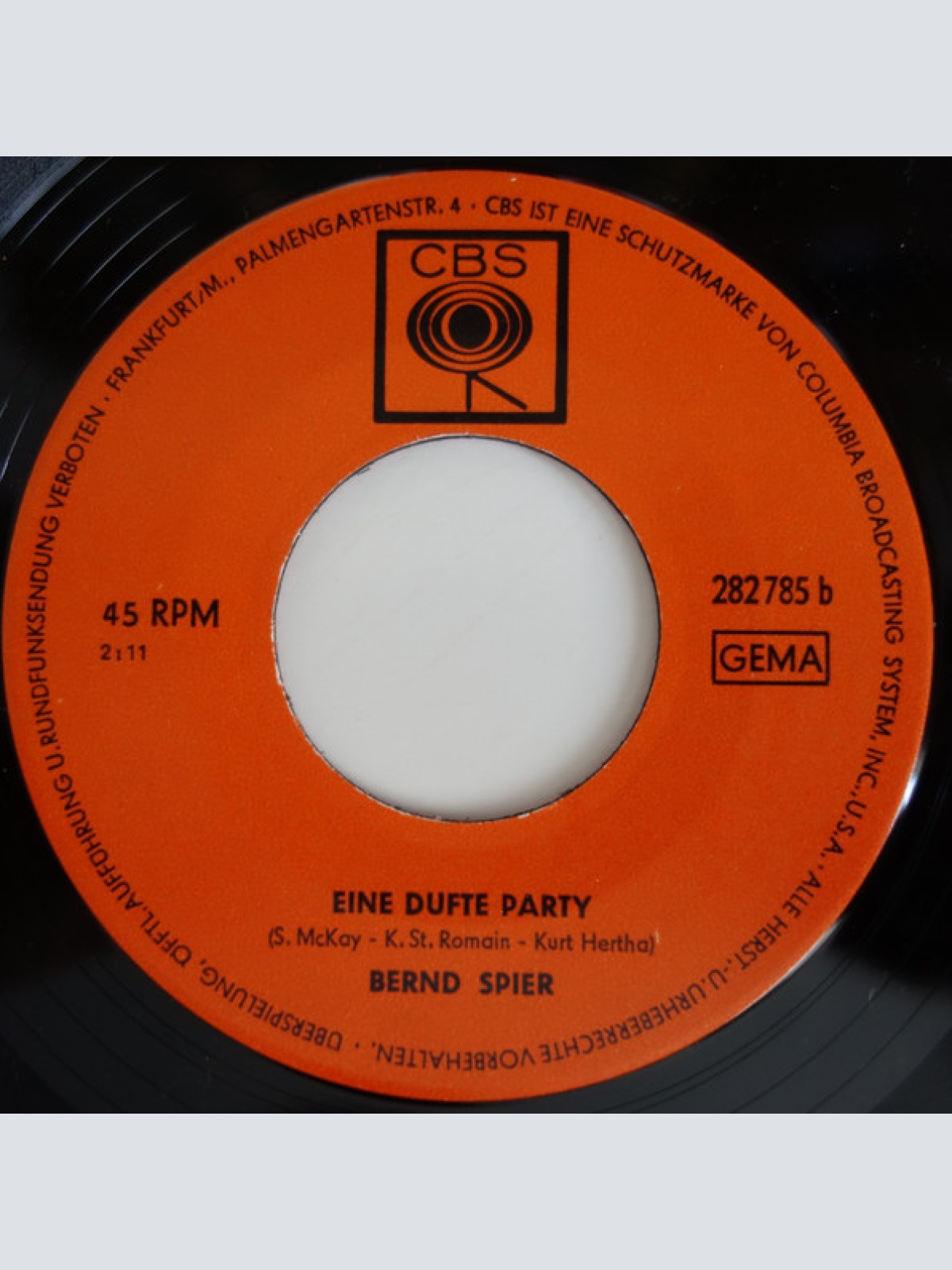 Vinyl / Bernd Spier - Heut Bei Mir