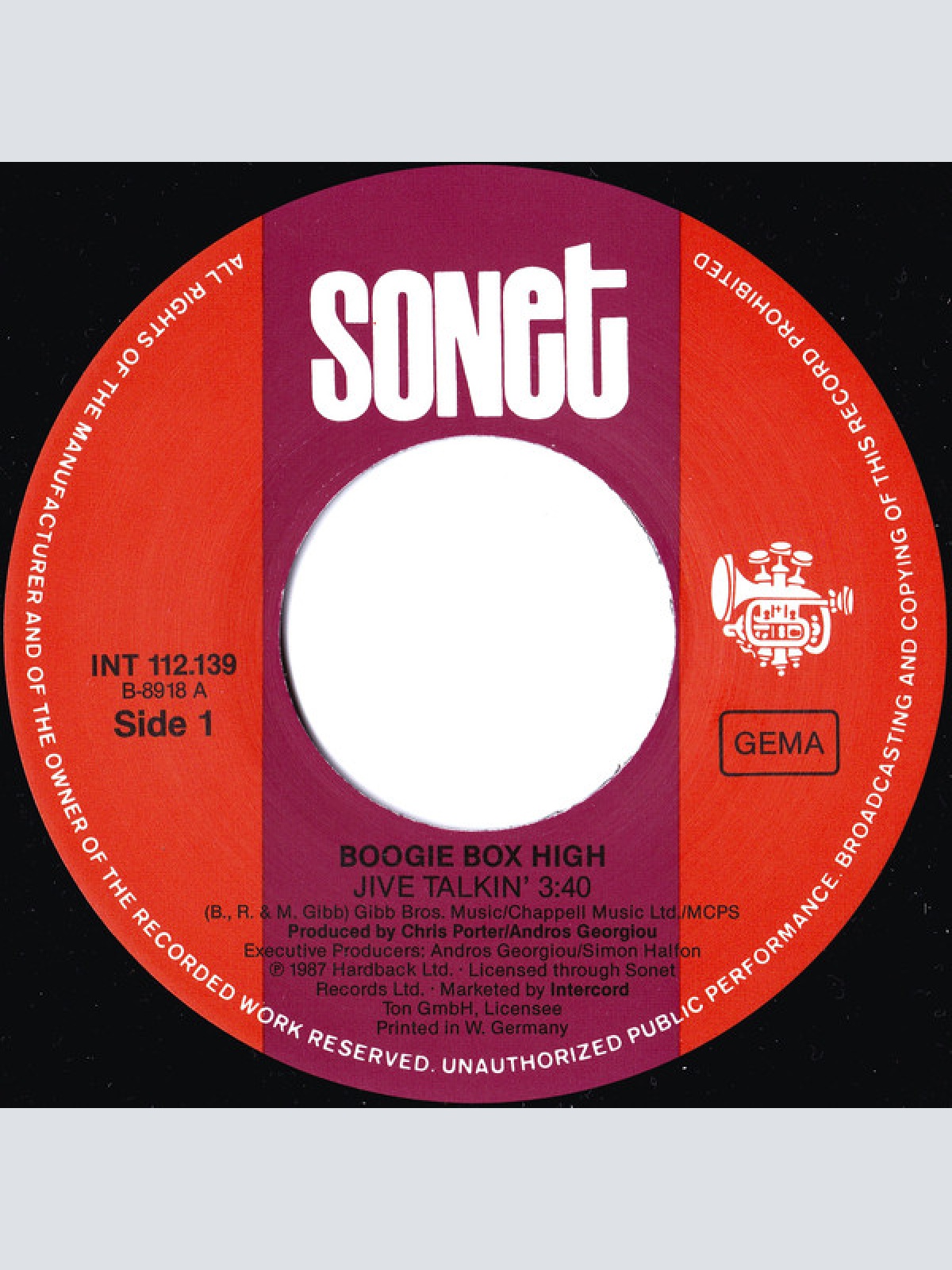 Vinyl / Boogie Box High - Jive Talkin'
