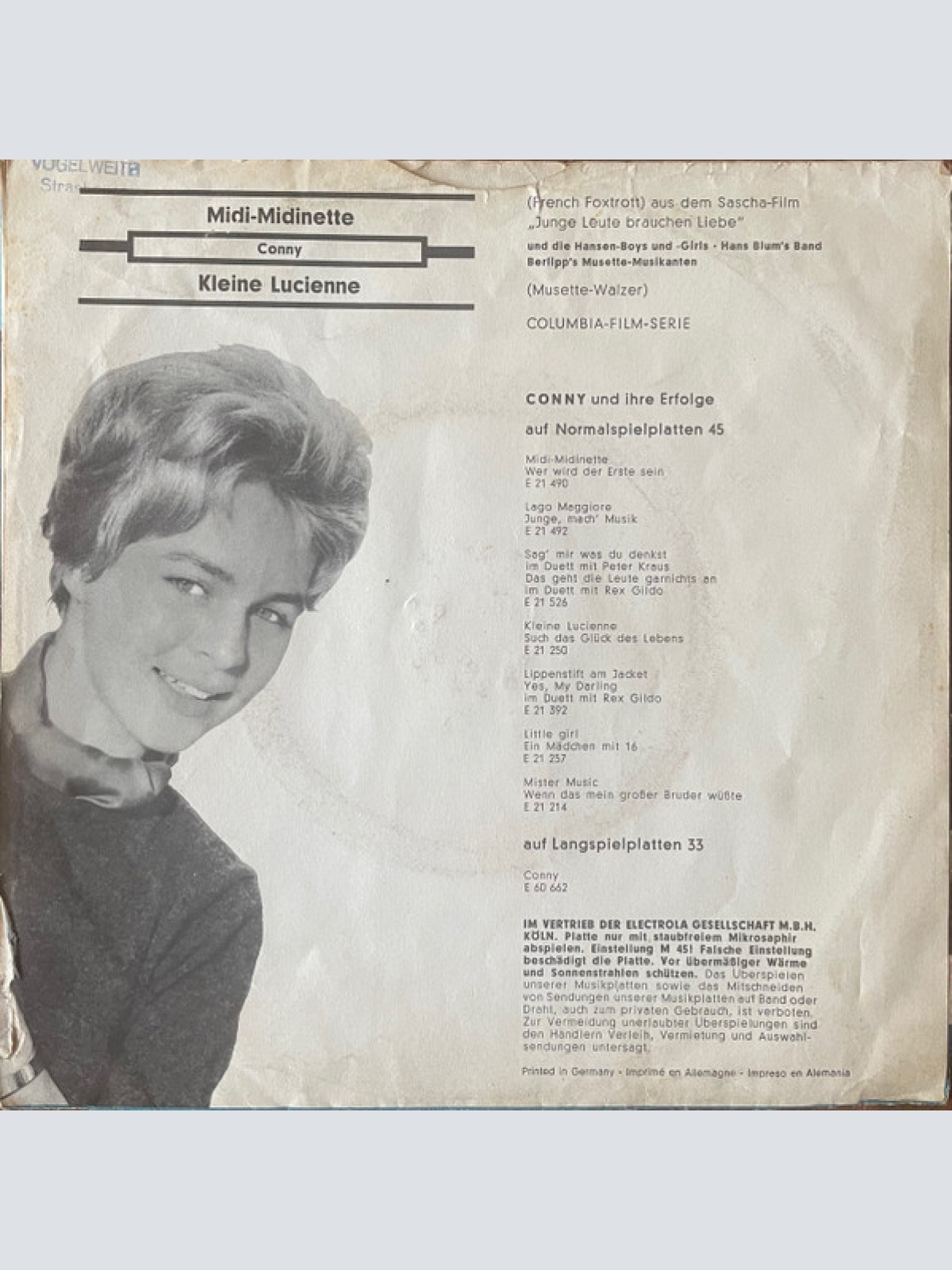 Vinyl / Conny* - Midi-Midinette / Kleine Lucienne