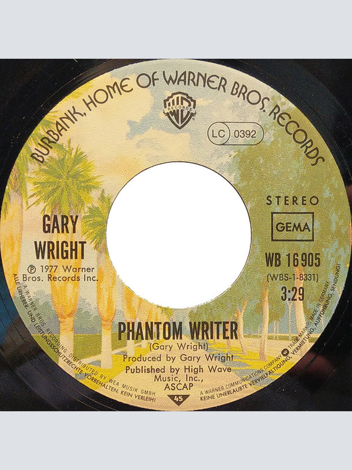 Vinyl / Gary Wright - Phantom Writer