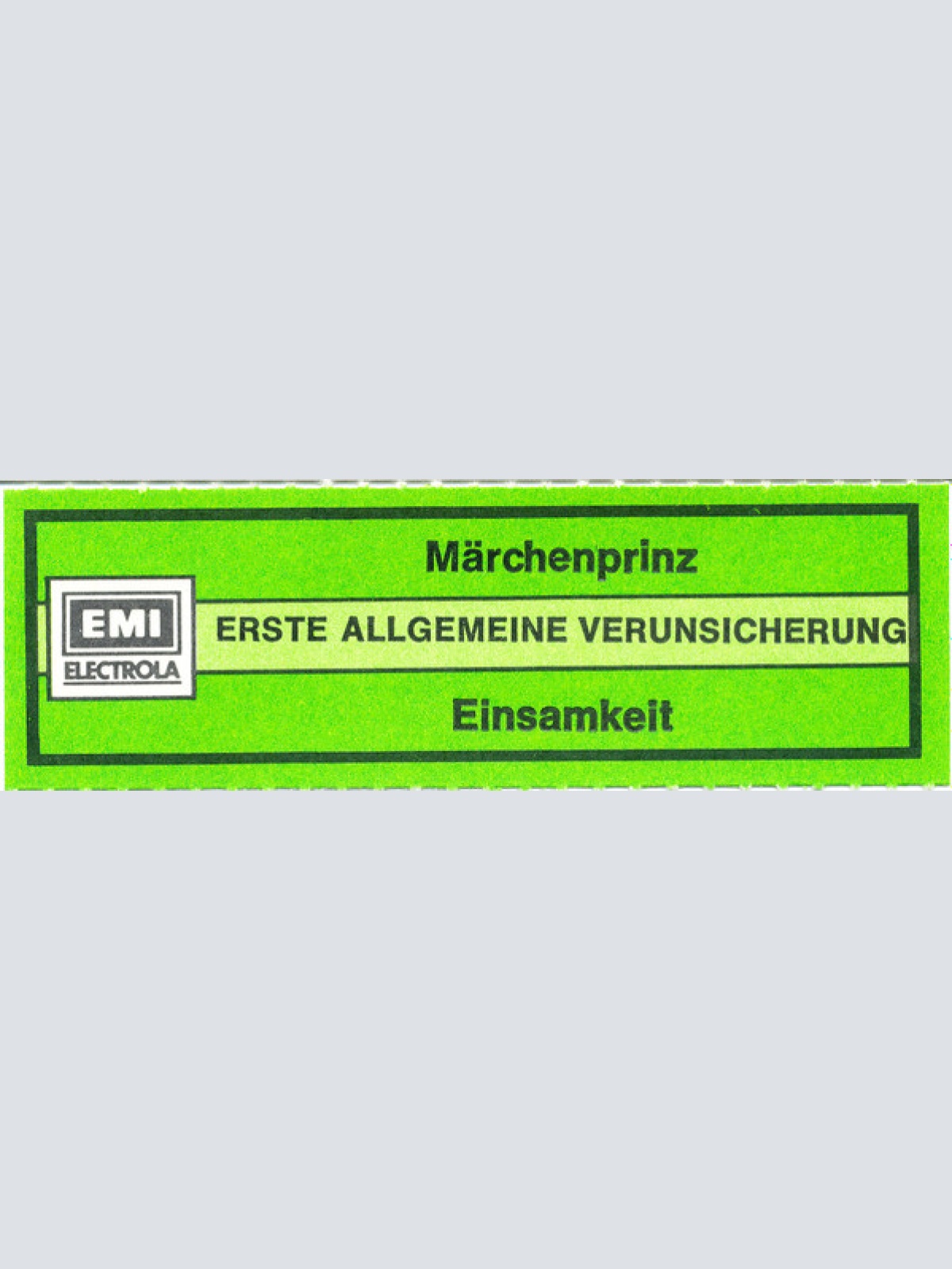 Vinyl / Erste Allgemeine Verunsicherung* - Märchenprinz