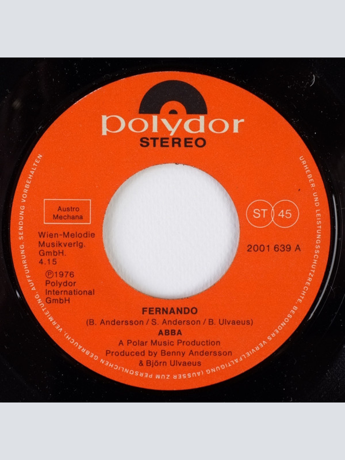 Vinyl / ABBA - Fernando · Tropical Loveland